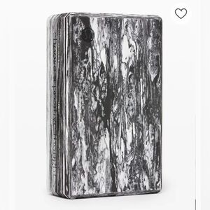 Lululemon Lift and Lengthen Yoga Block In Black And White